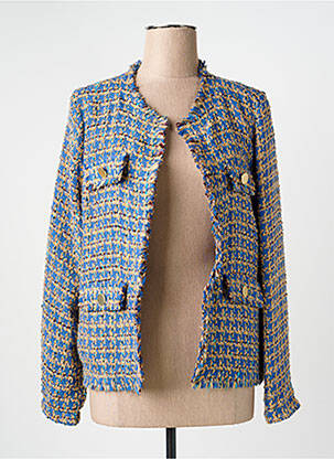 Veste chic finition intérieure biaisée bleu GERRY WEBER femme