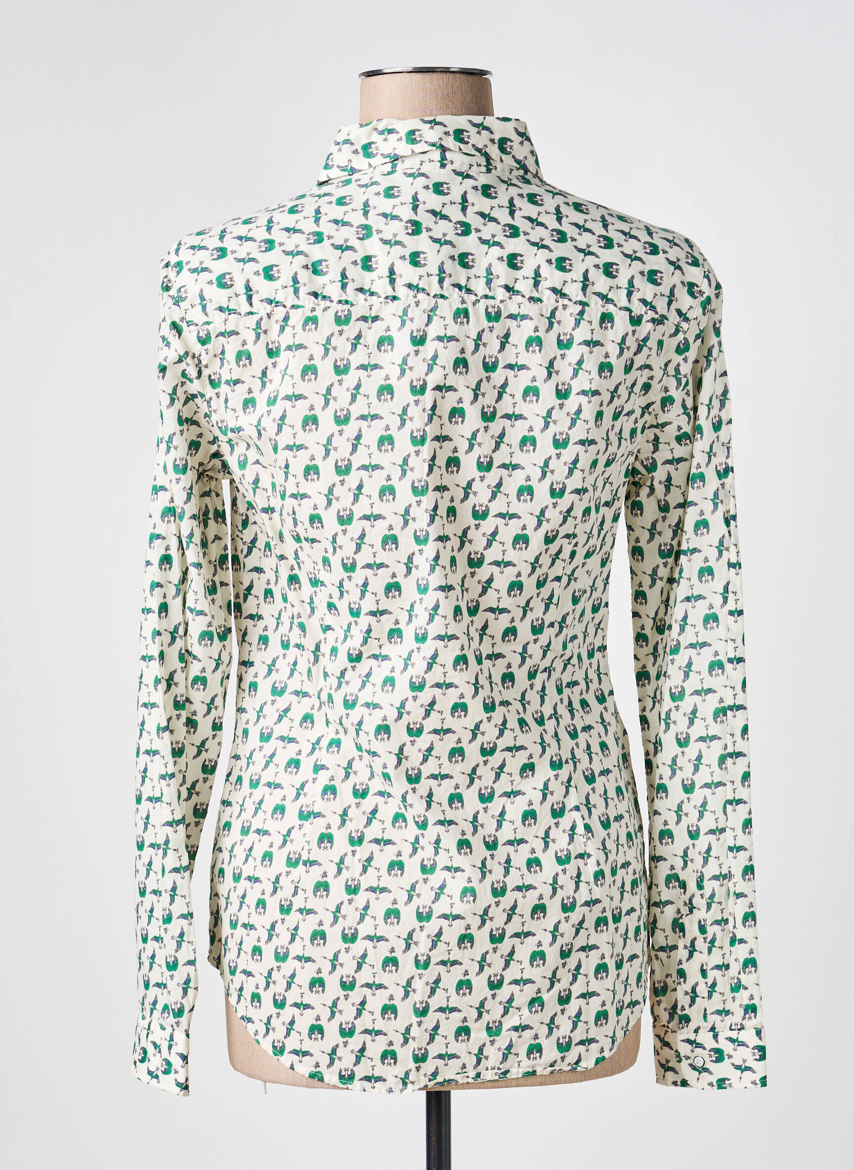 Chemisier coupe cintrée manches longues vert 0039 ITALY femme