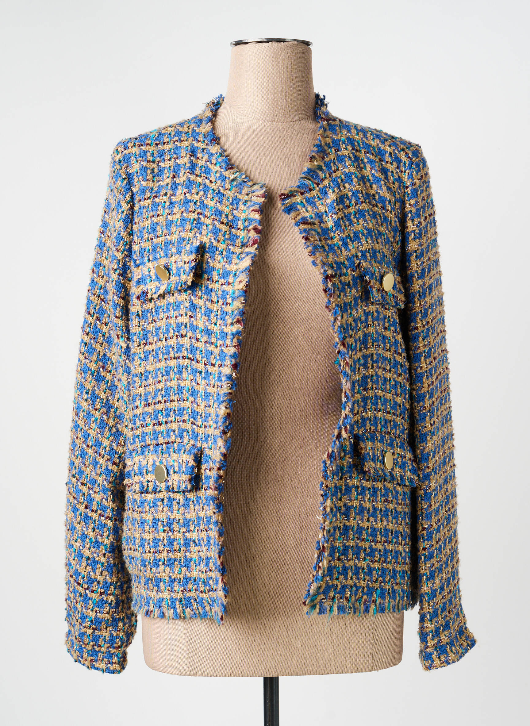 Veste chic finition intérieure biaisée bleu GERRY WEBER femme