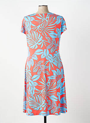 Robe mi-longue manches courtes manches courtes orange BETTY BARCLAY femme