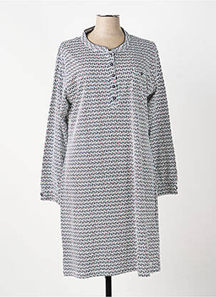Chemise de nuit stretch bleu PASTUNETTE femme