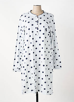 Chemise de nuit imprimé rayures bleu PASTUNETTE femme