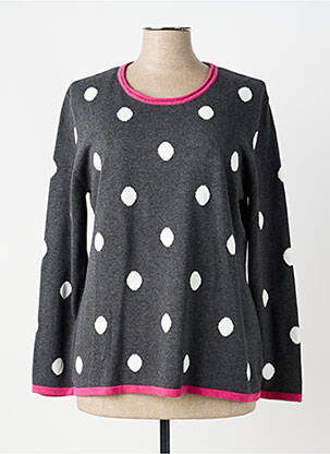 Pull tissage chiné manches longues gris MARBLE femme