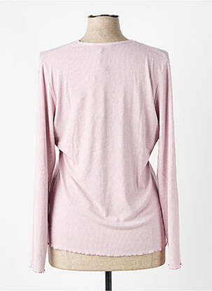 Pull coupe cintrée manches longues rose EVALINKA femme