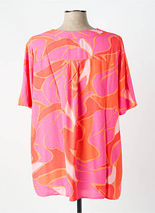 Blouse tissage popeline manches courtes orange BETTY BARCLAY femme
