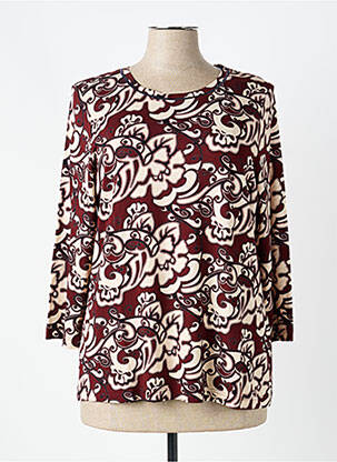 T-shirt manches 3/4 manches 3/4 rouge SOMMERMANN femme