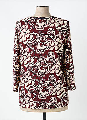 T-shirt manches 3/4 manches 3/4 rouge SOMMERMANN femme