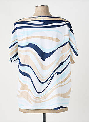 T-shirt stretch manches courtes blanc MARBLE femme