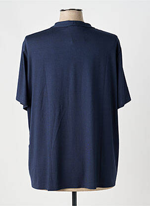T-shirt coupe droite manches courtes bleu FRANK WRIGHT femme