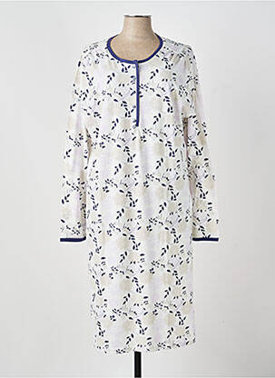 Chemise de nuit imprimé fleurs bleu PASTUNETTE femme