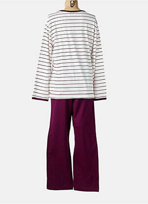 Pyjama tissage jersey violet PASTUNETTE femme