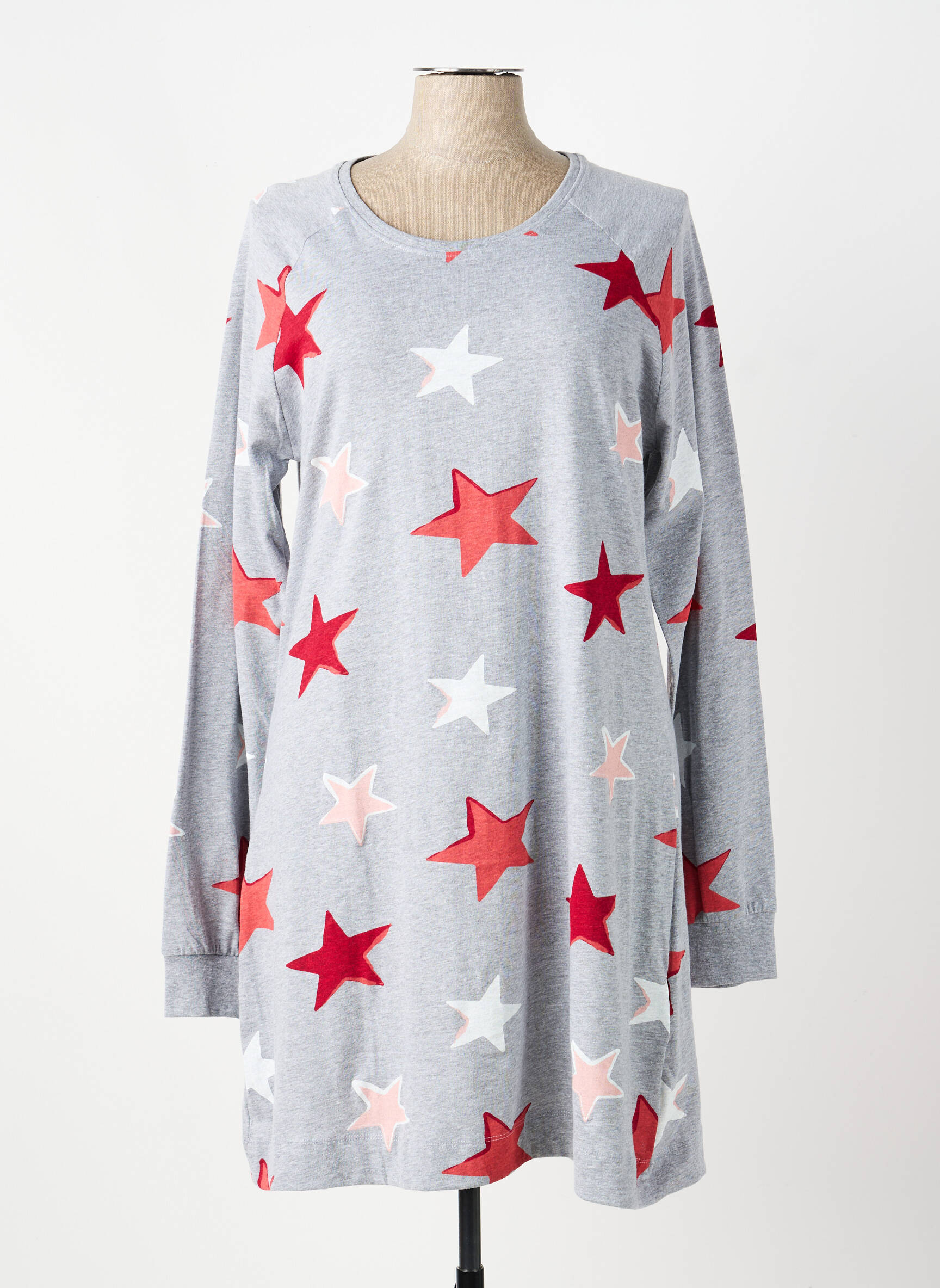 Chemise de nuit stretch gris REBELLE BY PASTUNETTE femme