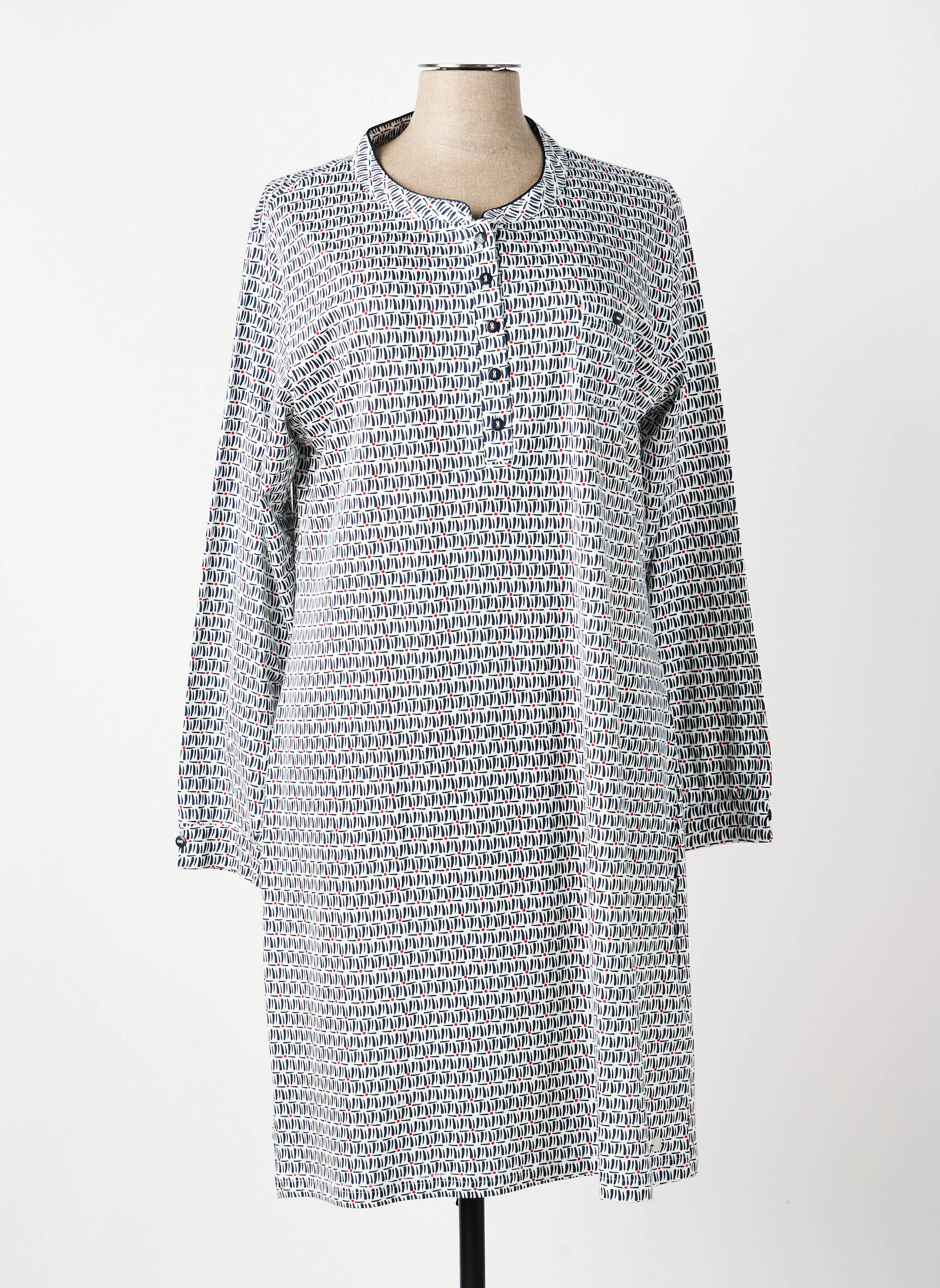 Chemise de nuit stretch bleu PASTUNETTE femme