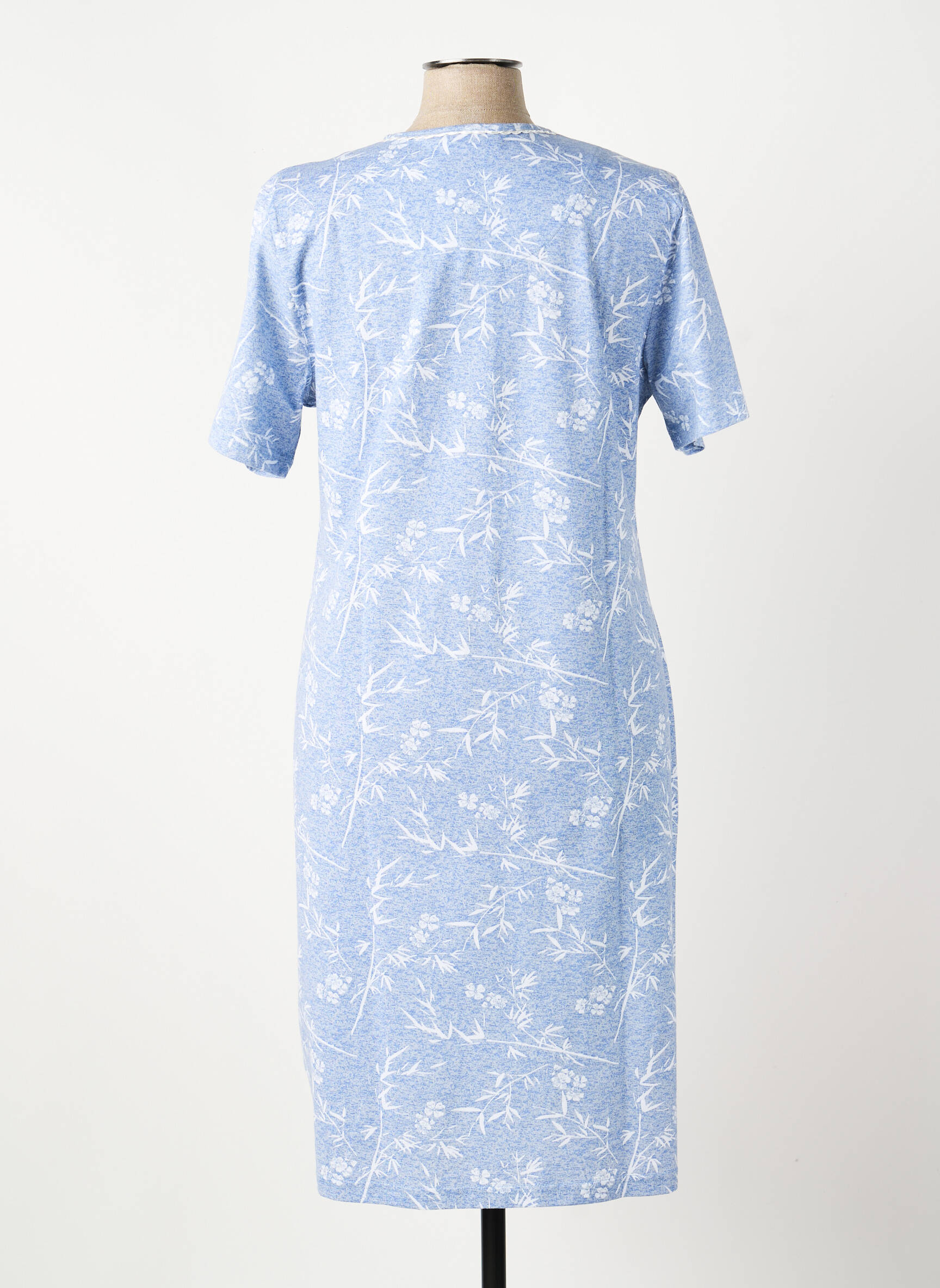 Chemise de nuit stretch bleu PASTUNETTE femme