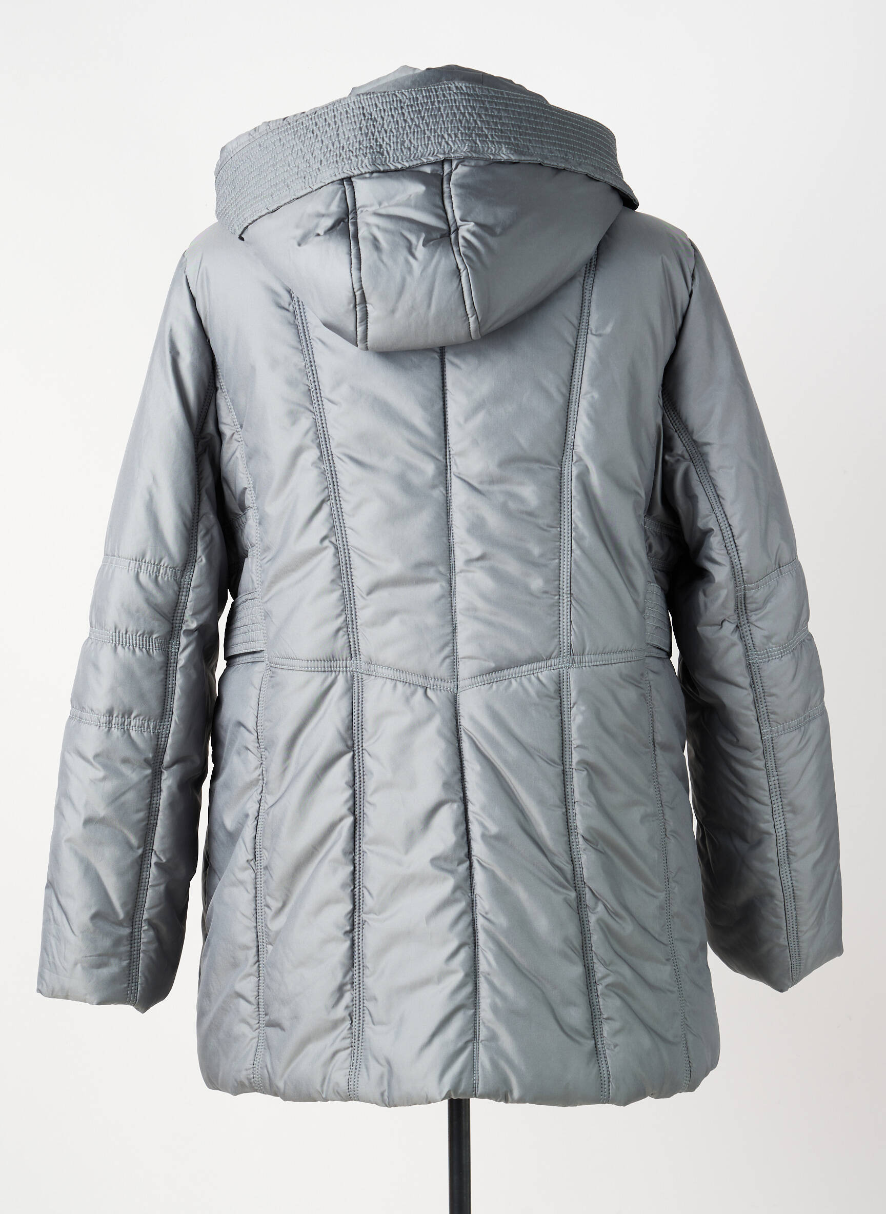 Doudoune manches longues a capuche gris BETTY BARCLAY femme