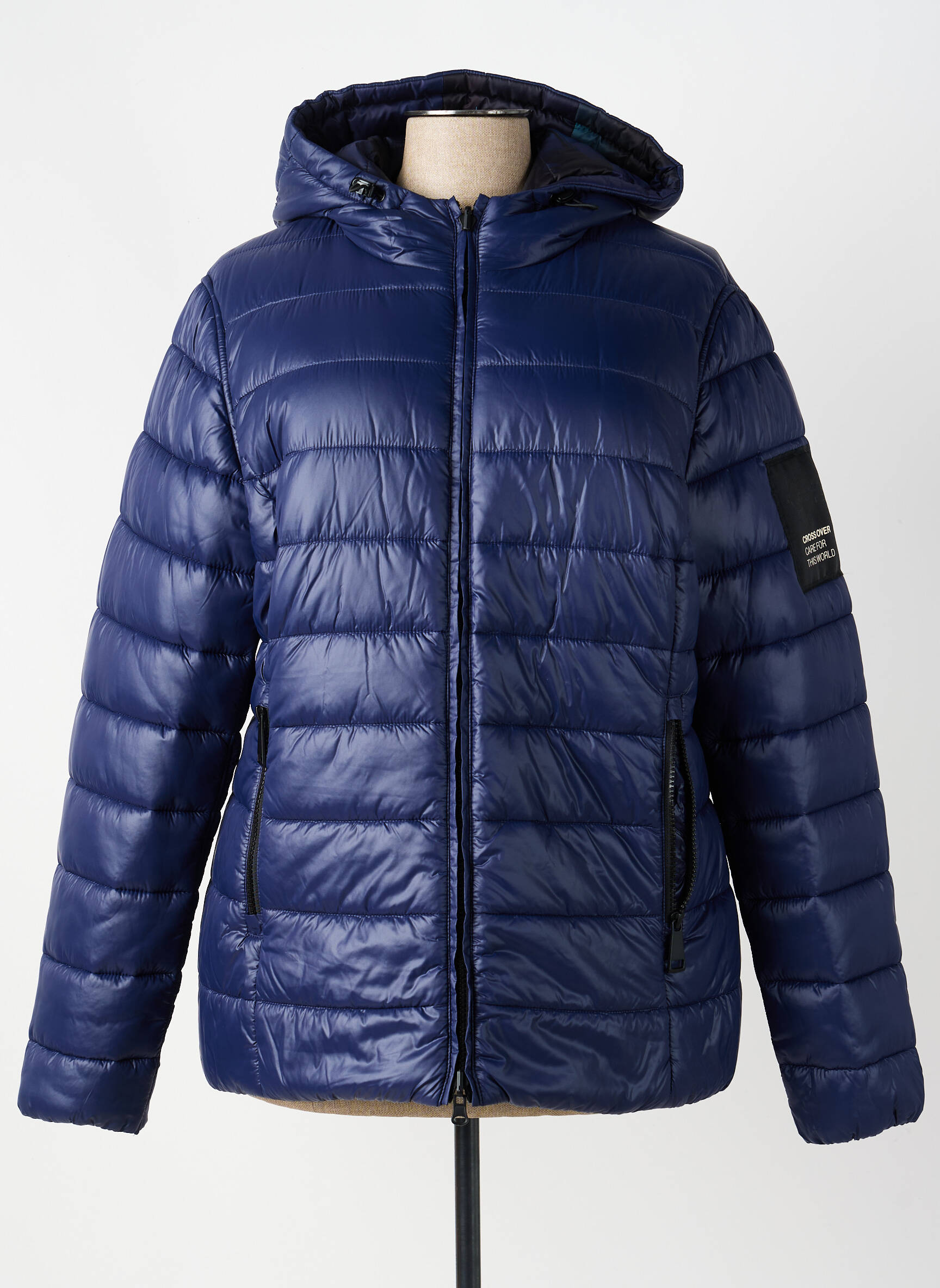 Doudoune manches longues a capuche bleu BETTY BARCLAY femme