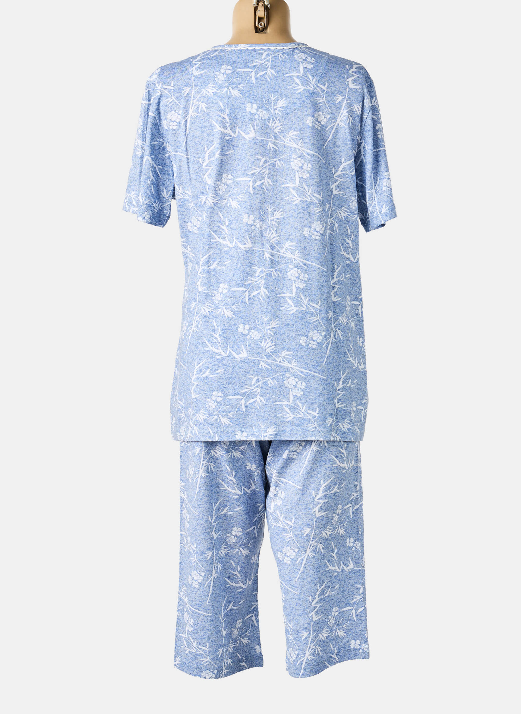 Pyjama coupe droite bleu PASTUNETTE femme
