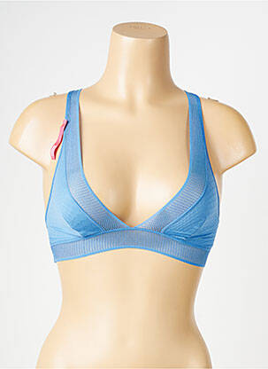 Soutien-gorge effet matière satinée brassieres bleu PASSIONATA femme
