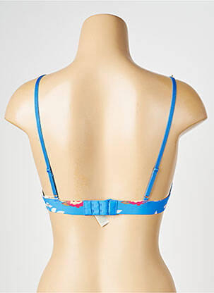 Soutien-gorge sans armature haut triangles bleu DORINA femme