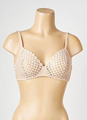 Soutien-gorge sans armature haut soutien-gorge emboitant beige SIMONE PERELE femme