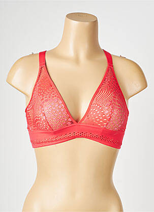 Soutien-gorge sans armature bralettes rouge IMPLICITE femme