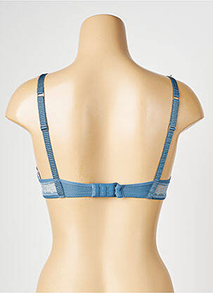 Soutien-gorge effet matière satinée haut soutien-gorge moulé bleu PASSIONATA femme
