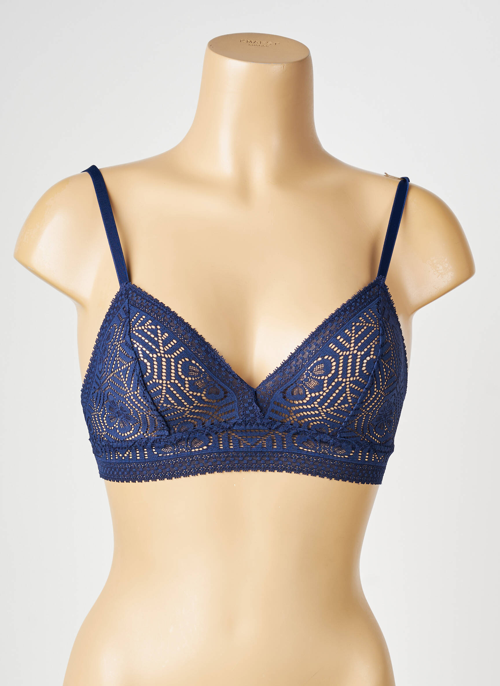 Soutien-gorge sans armature haut soutien-gorge emboitant bleu SIMONE PERELE femme