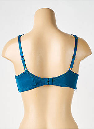 Soutien-gorge effet matière satinée haut soutien-gorge moulé bleu DAMART femme