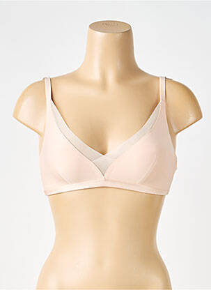 Soutien-gorge effet matière satinée haut soutien-gorge emboitant chair CHANTELLE femme