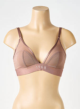 Soutien-gorge bretelle multi position haut soutien-gorge emboitant marron DORINA femme