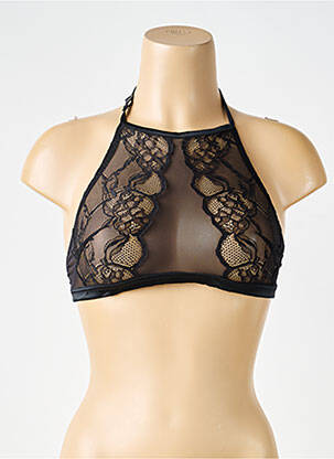 Soutien-gorge sans armature bralettes noir IMPLICITE femme