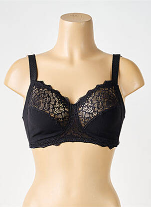 Soutien-gorge effet matière satinée haut soutien-gorge emboitant noir SIMONE PERELE femme