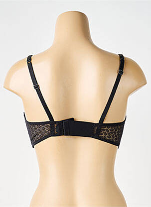 Soutien-gorge effet matière satinée haut soutien-gorge emboitant noir IMPLICITE femme