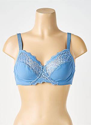 Soutien-gorge effet matière satinée haut soutien-gorge emboitant bleu SIMONE PERELE femme