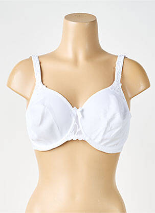 Soutien-gorge effet matière satinée haut soutien-gorge emboitant blanc SIMONE PERELE femme