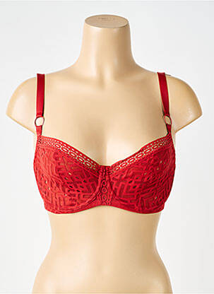 Soutien-gorge effet matière satinée haut soutien-gorge emboitant rouge PASSIONATA femme