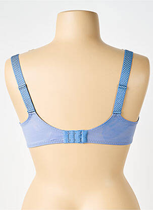 Soutien-gorge broderie haut soutien-gorge emboitant bleu SIMONE PERELE femme