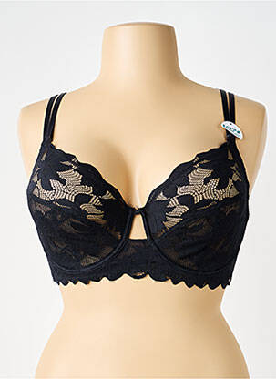 Soutien-gorge légère et transparente haut soutien-gorge emboitant noir DORINA femme