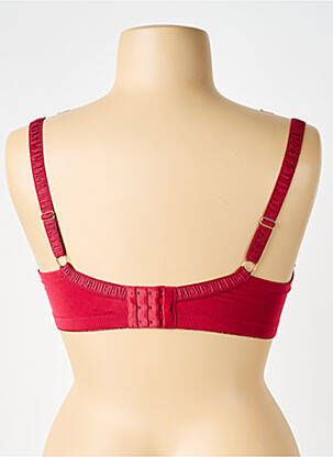 Soutien-gorge effet matière satinée haut soutien-gorge emboitant rouge VALEGE femme