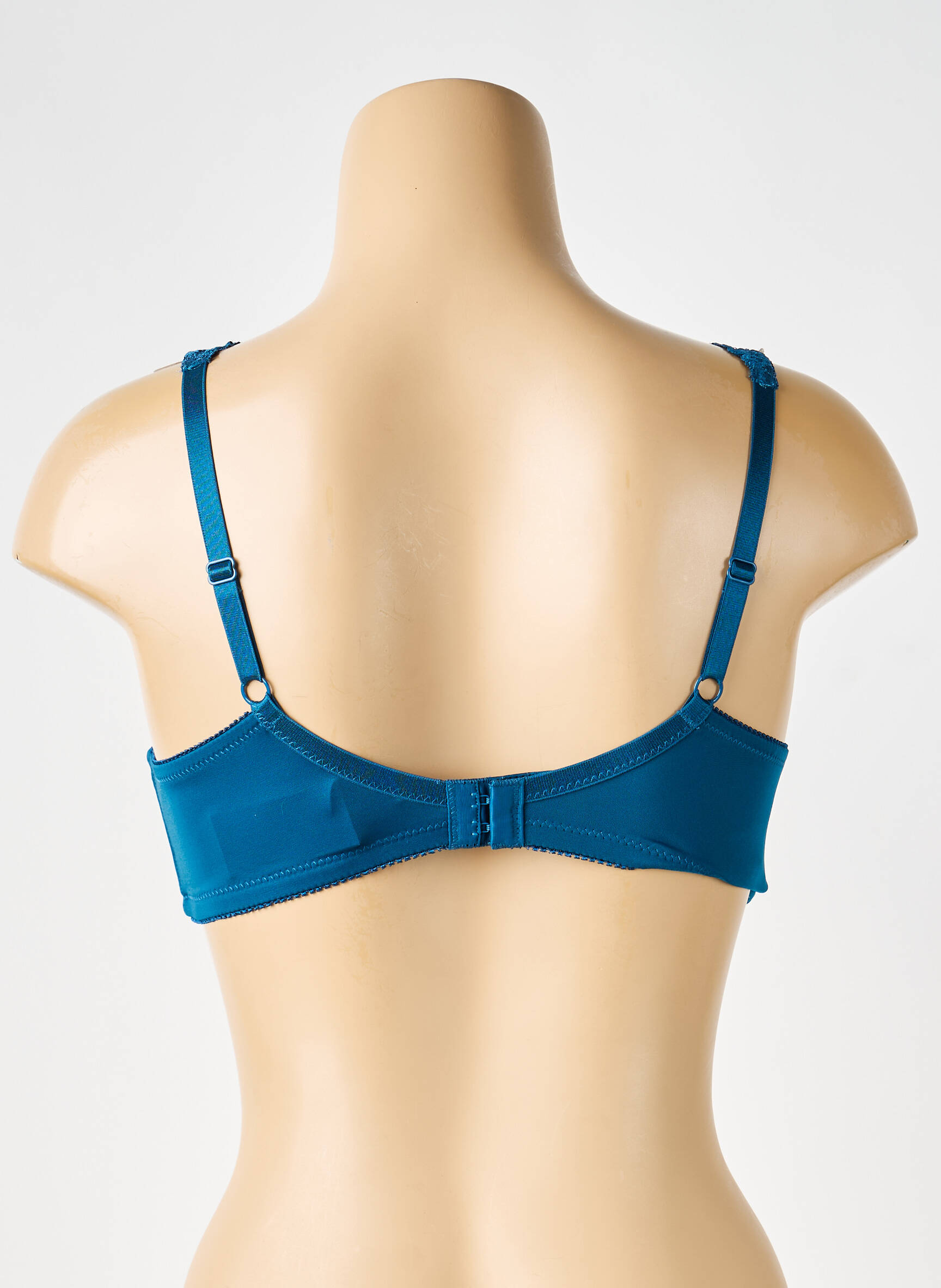 Soutien-gorge effet matière satinée haut soutien-gorge moulé bleu DAMART femme