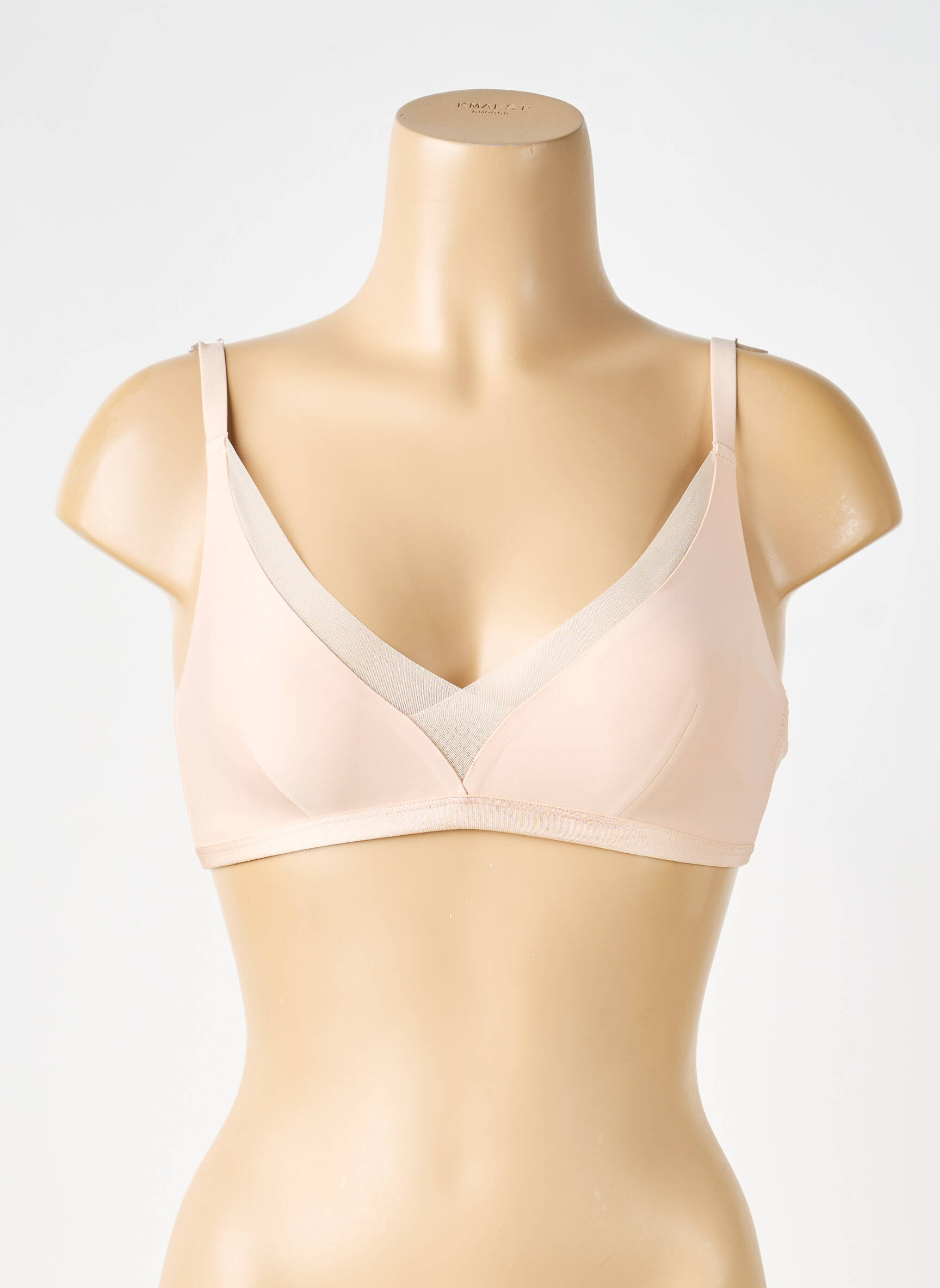 Soutien-gorge effet matière satinée haut soutien-gorge emboitant chair CHANTELLE femme