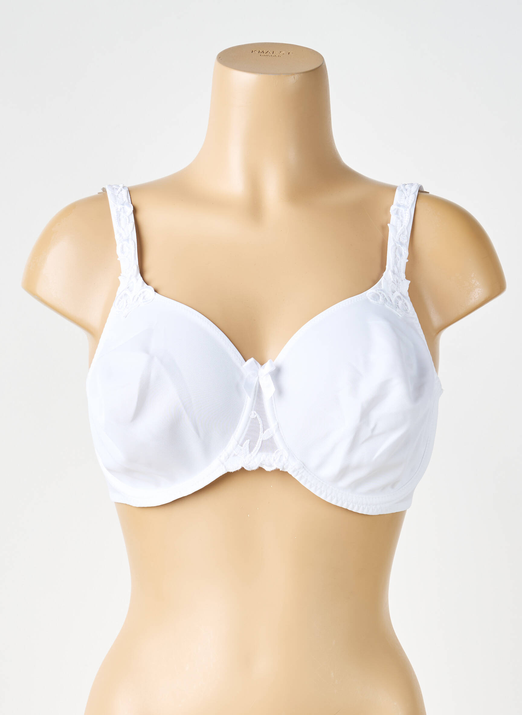 Soutien-gorge effet matière satinée haut soutien-gorge emboitant blanc SIMONE PERELE femme