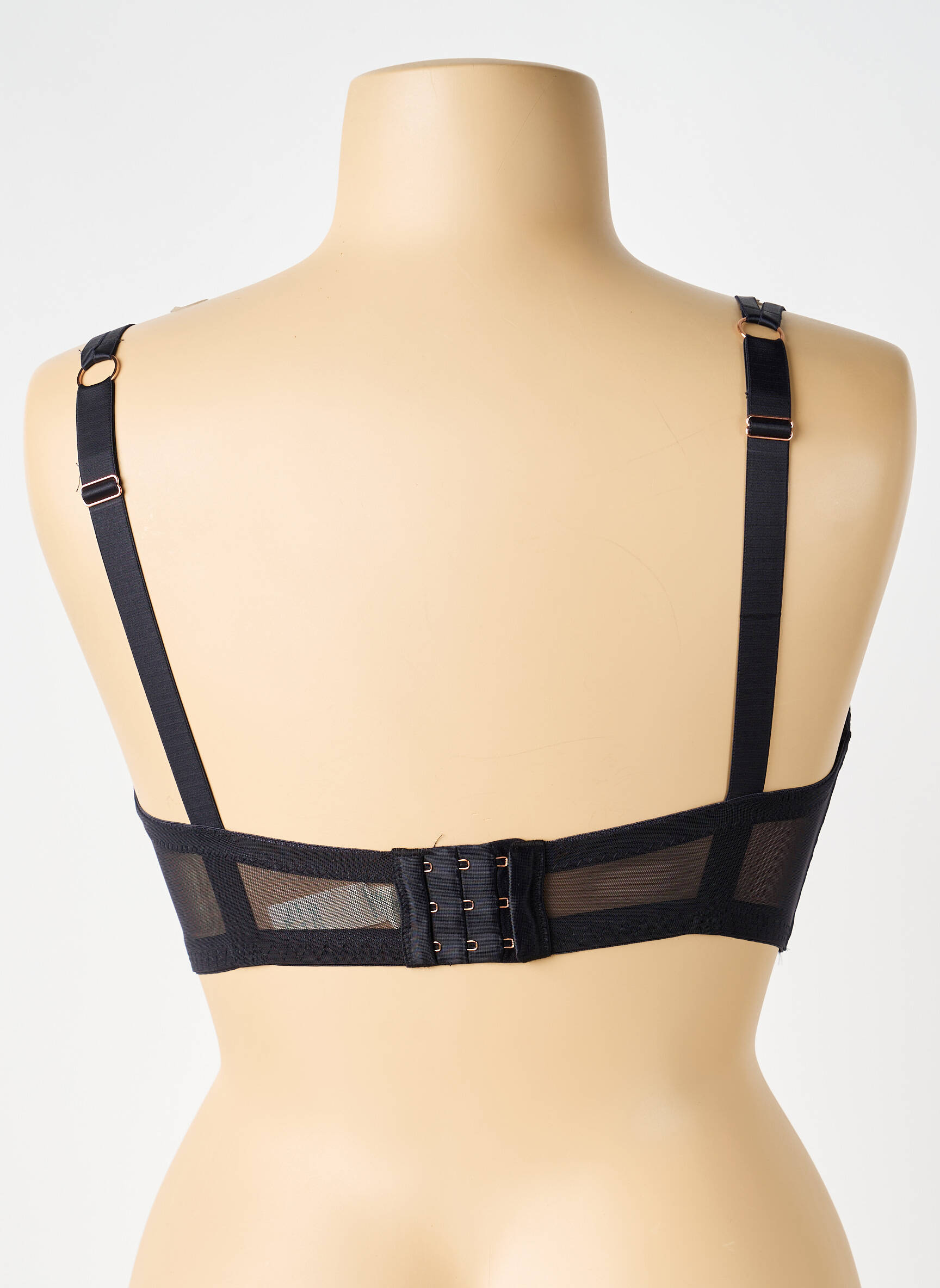 Soutien-gorge légère et transparente haut soutien-gorge emboitant noir DORINA femme