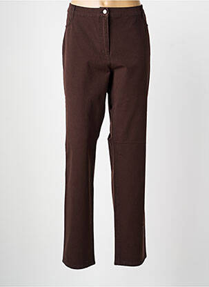 Pantalon droit stretch taille normale marron BETTY BARCLAY femme