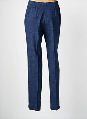 Pantalon droit taille à pinces taille normale bleu KARTING femme