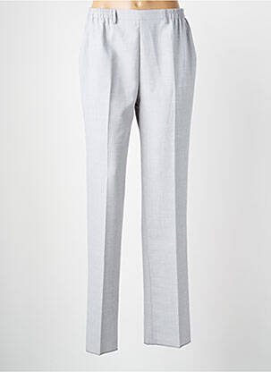 Pantalon droit tissage crêpe taille normale gris KARTING femme