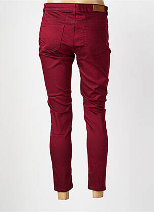 Jeans coupe slim tissage brut taille normale rouge MORE & MORE femme