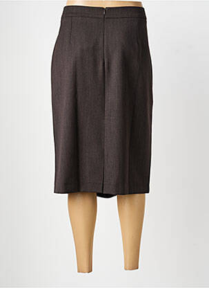 Jupe mi-longue taille normale marron SAINT HILAIRE femme