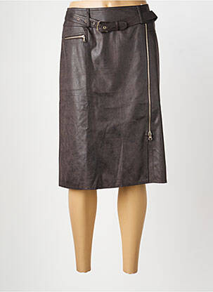 Jupe mi-longue taille normale marron GERRY WEBER femme
