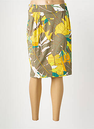 Jupe mi-longue stretch jaune BETTY BARCLAY femme